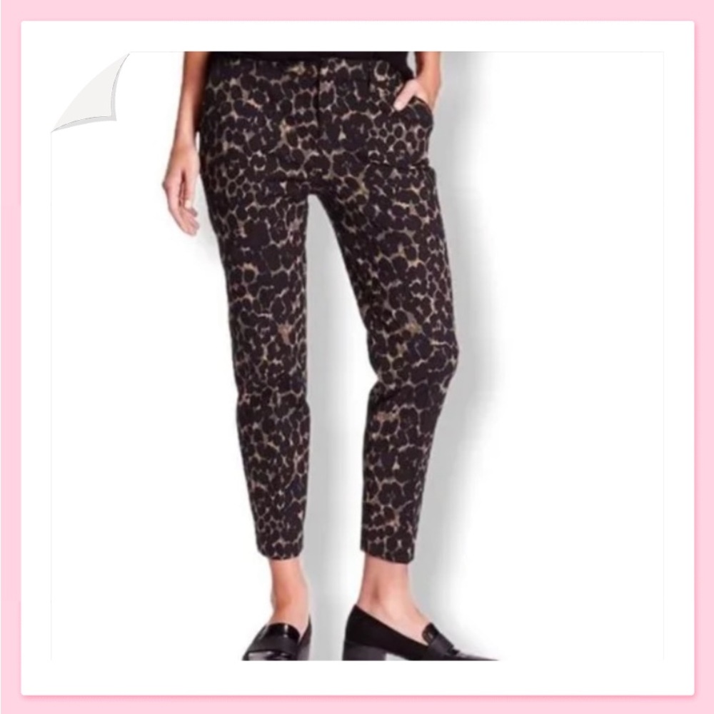 OLD NAVY Mid Rise Ankle Pants Leopard Print